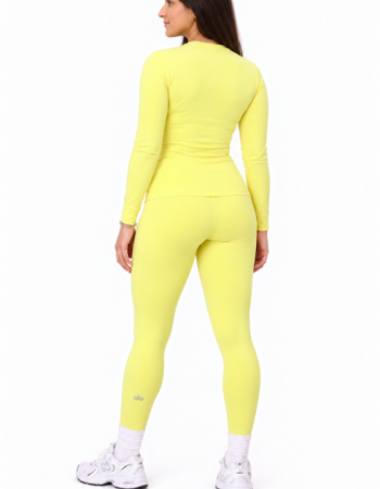 Alo Yoga Fitted Long-Sleeve Top – Goose Yellow