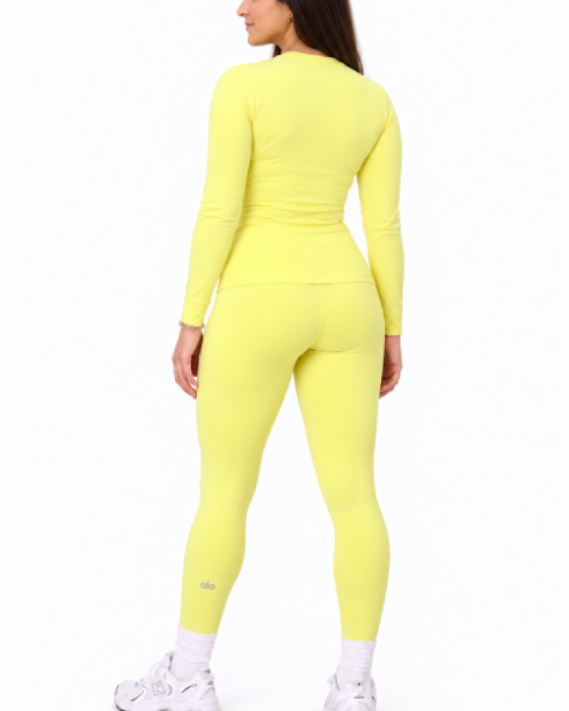 Alo Yoga Fitted Long-Sleeve Top – Goose Yellow