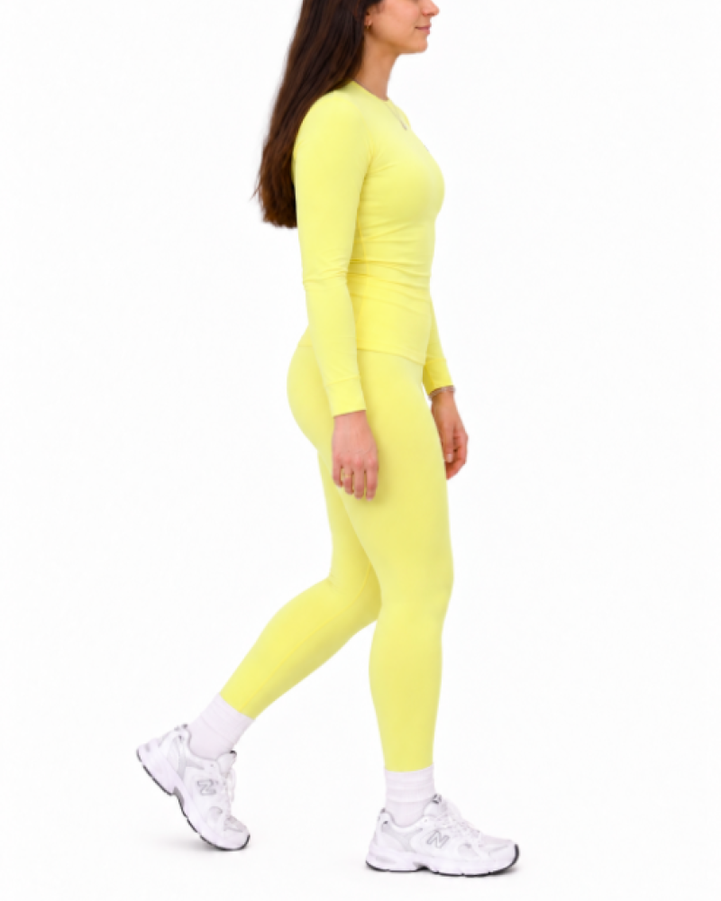 Alo Yoga Fitted Long-Sleeve Top – Goose Yellow