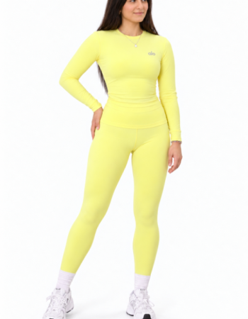 Alo Yoga Fitted Long-Sleeve Top – Goose Yellow