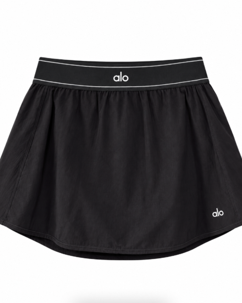 Alo Yoga Match Point Tennis Skirt – Black