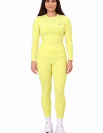 Alo Yoga Fitted Long-Sleeve Top – Goose Yellow