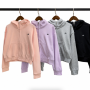 Alo Yoga Sweet Escape Zip Up Hoodie – Pink, Lavender, Grey & Black