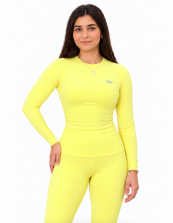 Alo Yoga Fitted Long-Sleeve Top – Goose Yellow