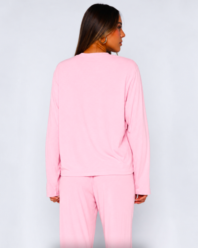 Alo Yoga Alosoft Finesse Long Sleeve & Wide Leg Sweatpant Set