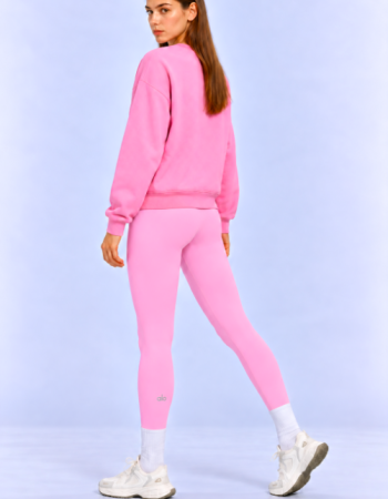 Alo Yoga High-Waist Seamless Scrunch Leggings – Pink