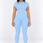 Alo Yoga 7/8 High-Waist Airlift Legging – Crystal Clear Blue.