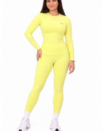 Alo Yoga Fitted Long-Sleeve Top – Goose Yellow