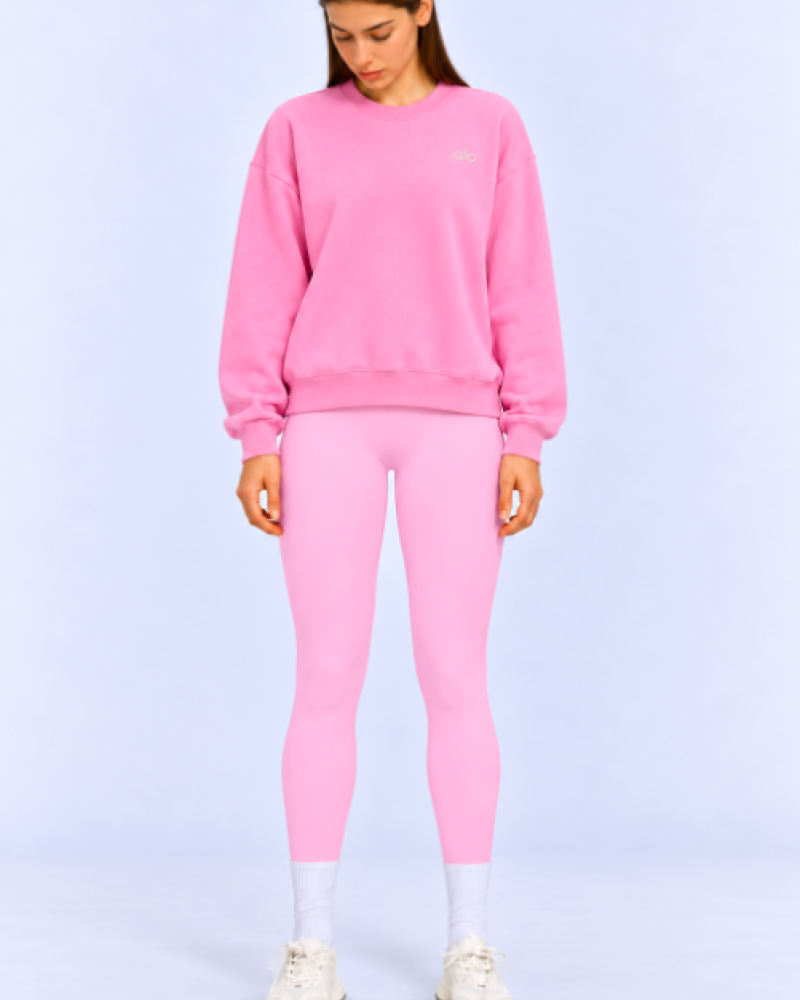 Alo Yoga High-Waist Seamless Scrunch Leggings – Pink