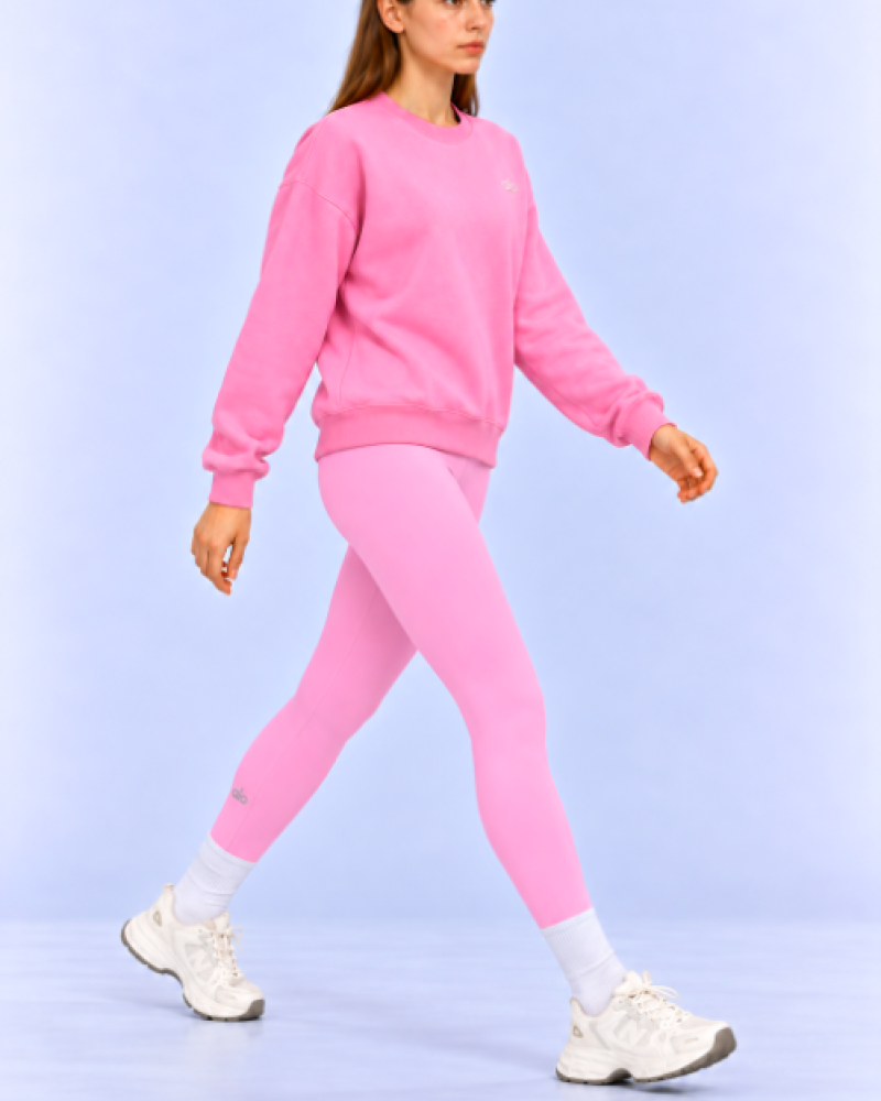 Alo Yoga High-Waist Seamless Scrunch Leggings – Pink