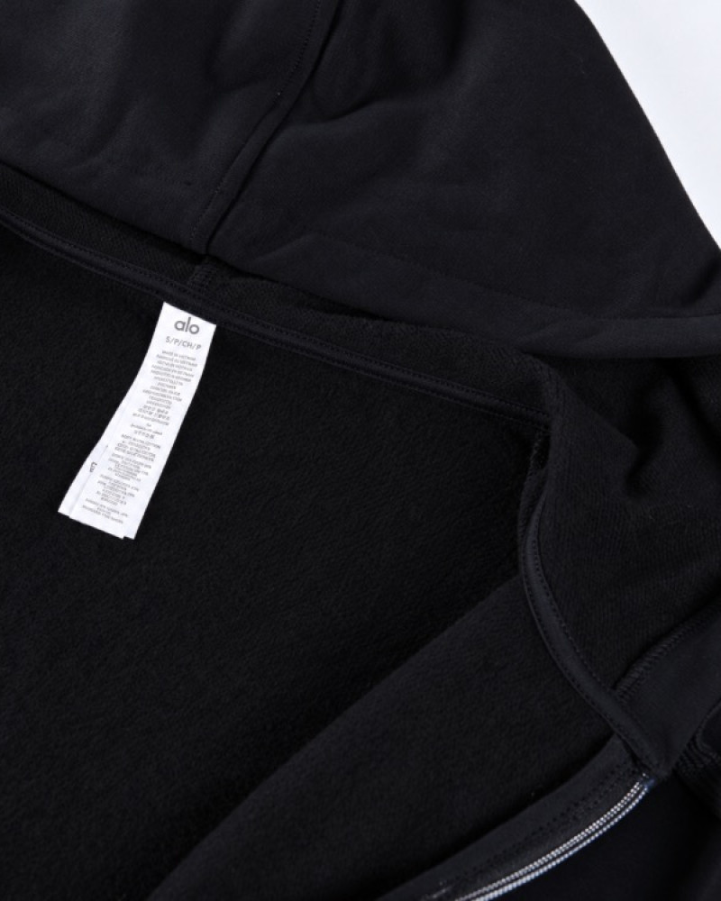 Alo Accolade Full Zip Hoodie – Black