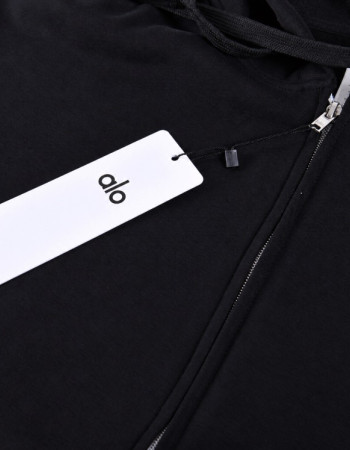 Alo Accolade Full Zip Hoodie – Black