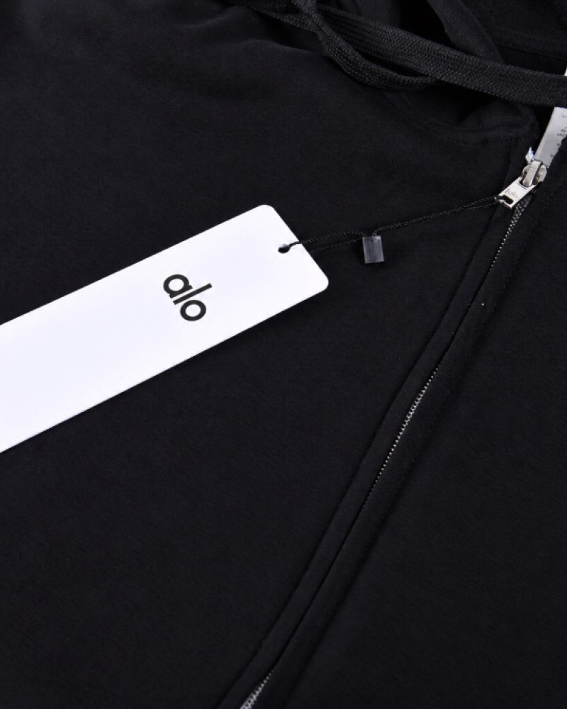 Alo Accolade Full Zip Hoodie – Black
