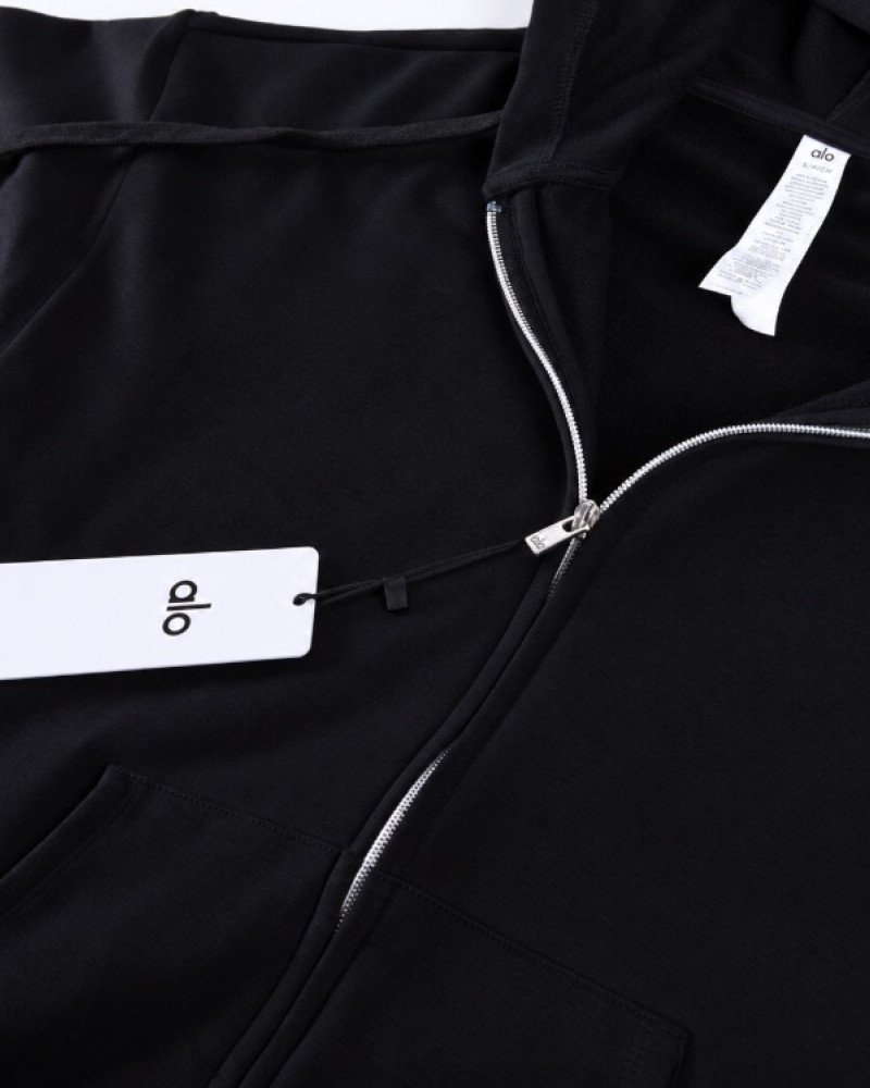 Alo Accolade Full Zip Hoodie – Black