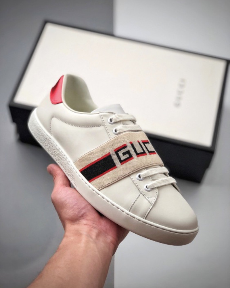 Gucci Ace Sneakers Elastic Gucci Band 