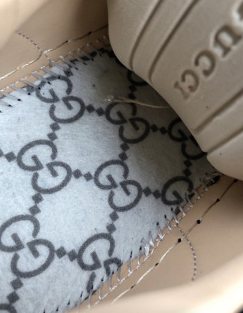 Gucci Ace GG Embossed Leather Black Monogram Sneakers 