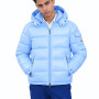 Moncler Maya Hooded Short Down Jacket – Light Blue