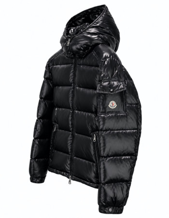 Moncler Maya Hooded Short Down Jacket – Black