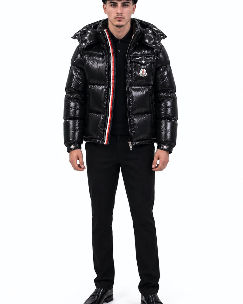 Moncler Montbeliard Hooded Down Jacket – Black