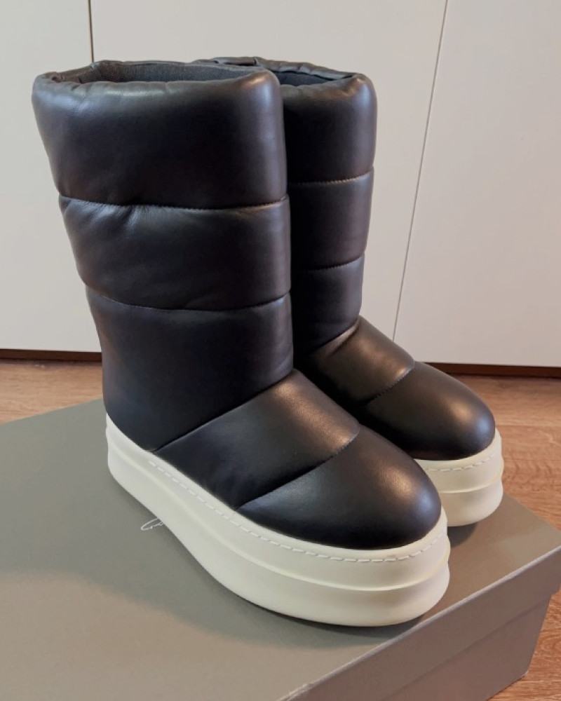 Rick Owens Puffer Padded Boots 