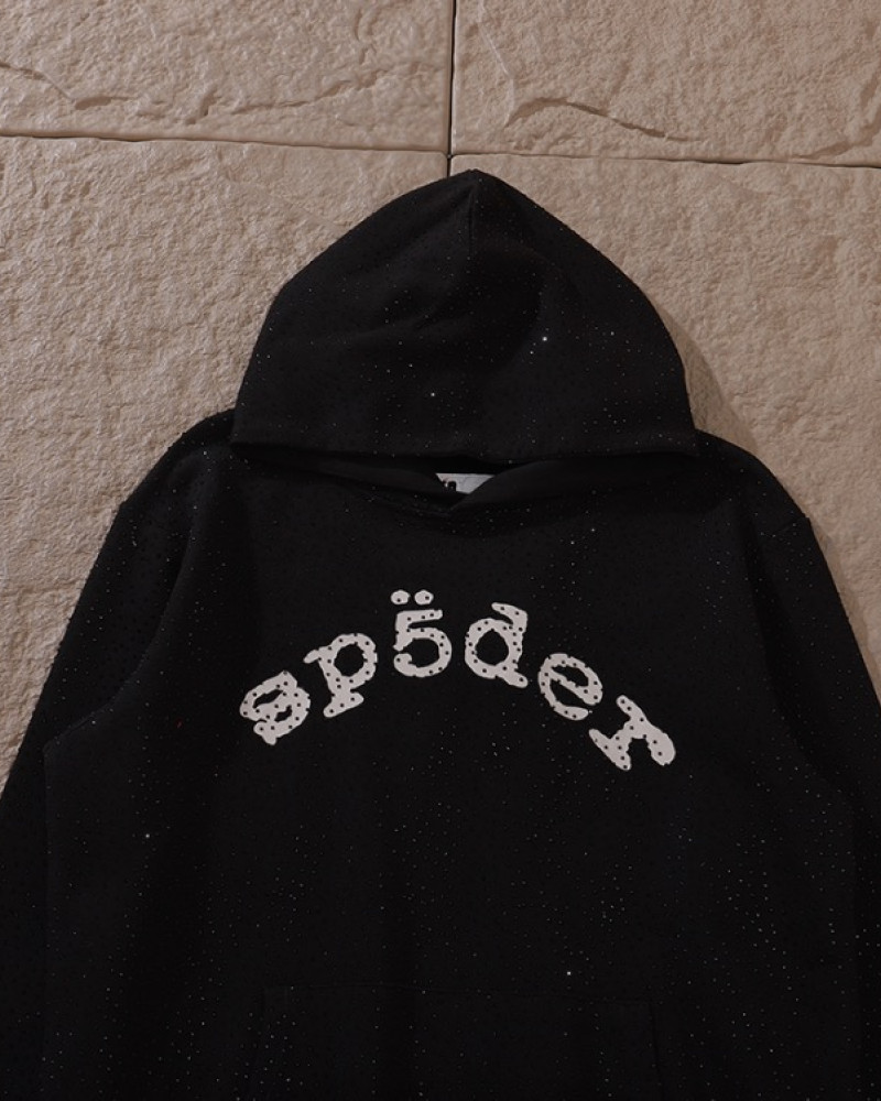 Sp5der Rhinestone Hoodie 