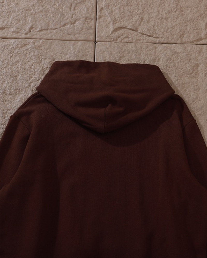 Sp5der 555 Brown Web Hoodie