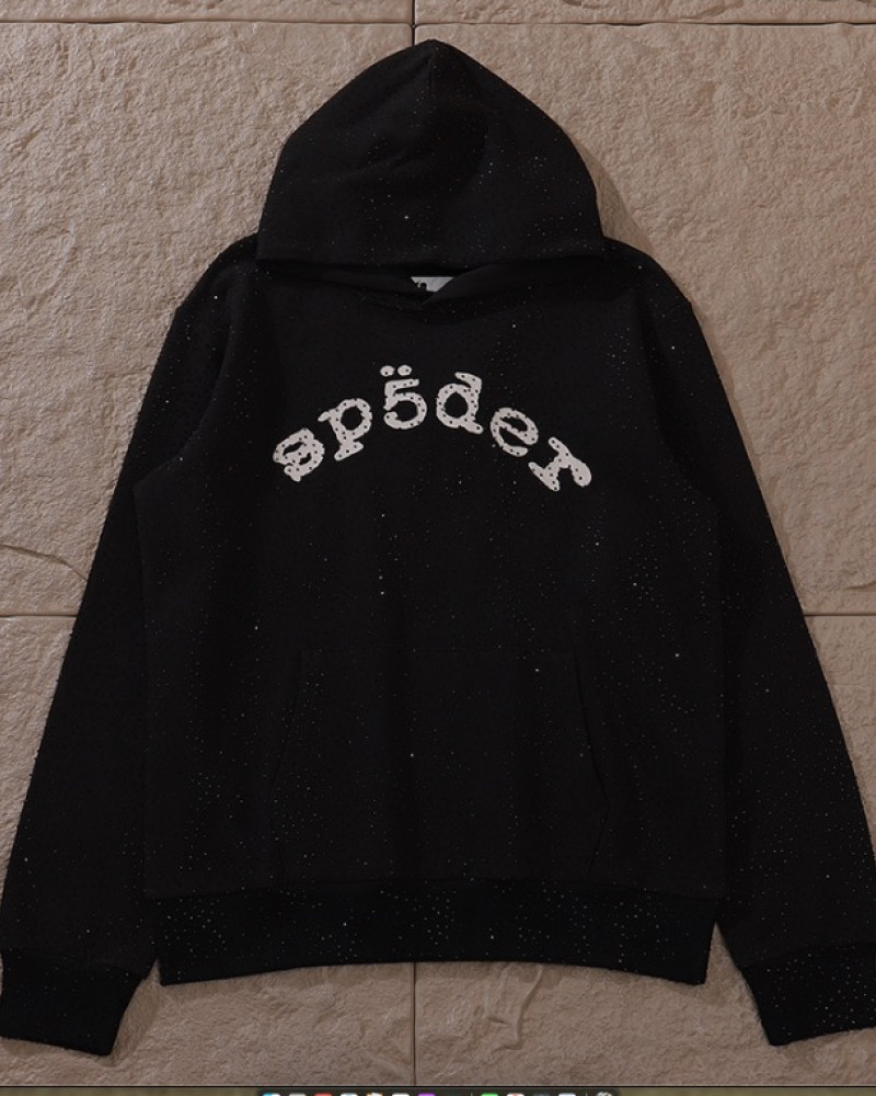 Sp5der Rhinestone Hoodie 