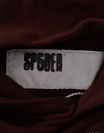 Sp5der 555 Brown Web Hoodie