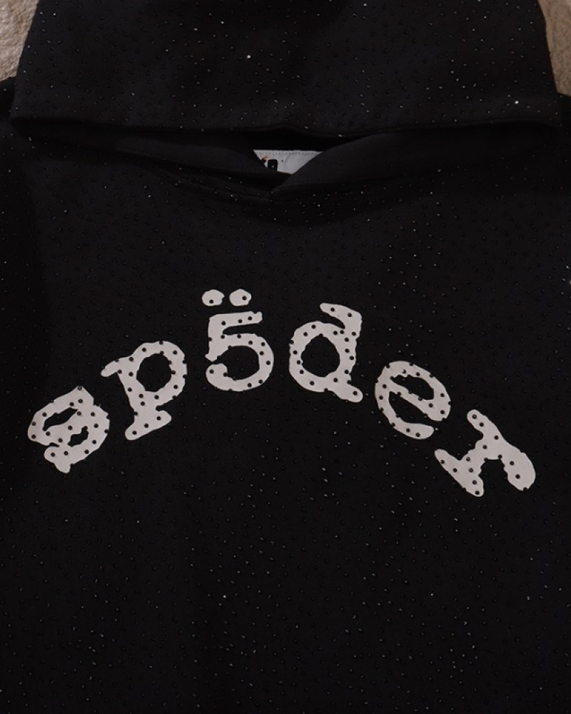Sp5der Rhinestone Hoodie 
