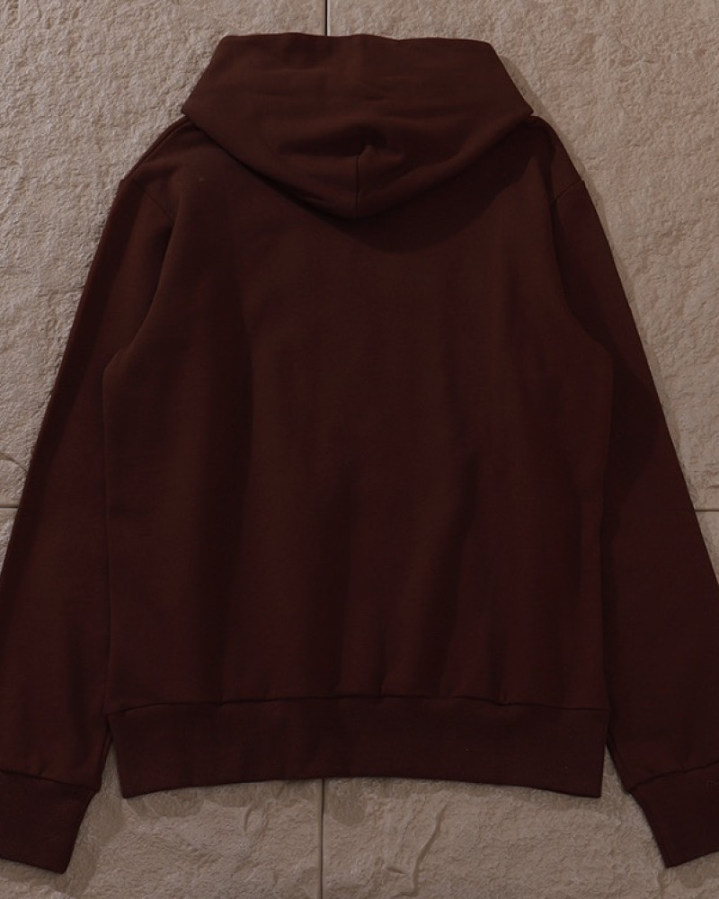 Sp5der 555 Brown Web Hoodie