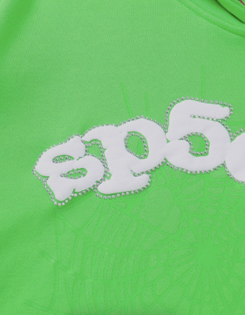 Sp5der 555 Neon Green Hoodie