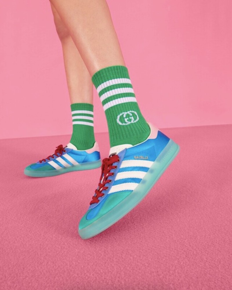 Gucci x Adidas Gazelle Shoes